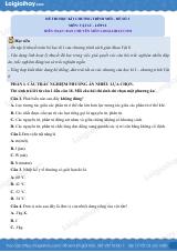 Đề thi học kì 1 Vật lí 12 Chân trời sáng tạo - Đề số 2